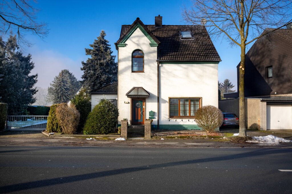 Außenansicht eines Einfamilienhauses in Dortmund Süd
